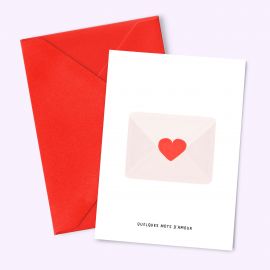 Postal card A6 Quelques mots d'amour - Tomas Gravereau
