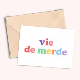 Postal card A6 Vie de merde - Tomas Gravereau