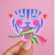 Patch thermocollant tiger Pink Limistic - Malicieuse