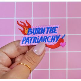 Burn the Patriarchy Limistic - iron-on patch - Malicieuse