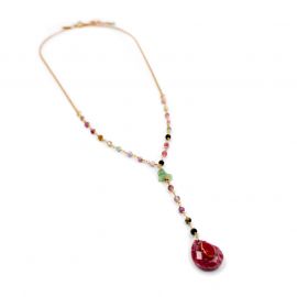 Stone rosary necklace - ALBA - L'atelier des Dames