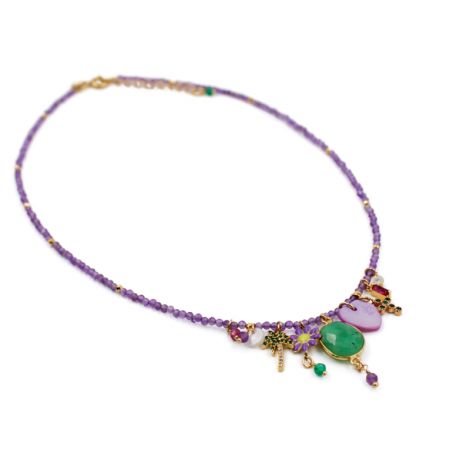 Grigri beaded necklace - ELSA