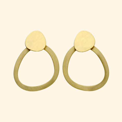 BAU gold earrings