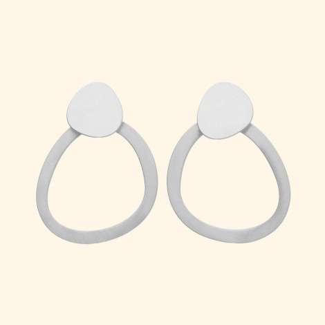 BAU silver earrings