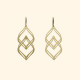 Long golden NIRVANA earrings - RAS