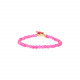Bracelet extensible fermoir bouton rose "Lena" - Franck Herval