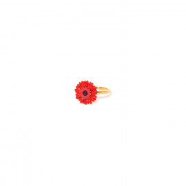 Red gerbera ring flower "Ruby" - Franck Herval