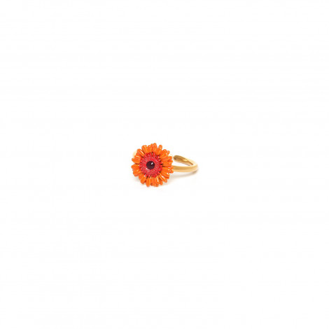 Orange gerbera ring flower "Ruby"