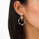 Enameled post dangled earrings "Emily" - Franck Herval