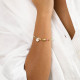 Bracelet ajustable perles bouclées "Emily" - Franck Herval