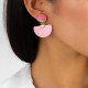 Laminated capiz post earrings "Lena" - Franck Herval