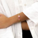 Laminated capiz cuff bracelet "Lena" - Franck Herval