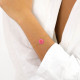 Pink gerbera flower bracelet "Ruby" - Franck Herval