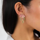 Clip earrings with 3 drops dangles "Yoko" - Franck Herval