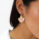 Crytallized post earrings "Yoko" - Franck Herval
