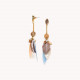 XL blue post earrings "Euphoria" - Nature Bijoux