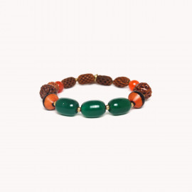 Green stretch bracelet "Euphoria" - Nature Bijoux