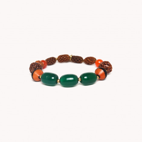 Green stretch bracelet "Euphoria"