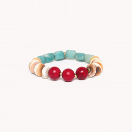 Red stretch bracelet "Euphoria" - Nature Bijoux