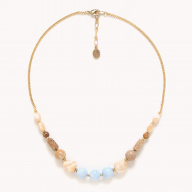 Short blue necklace "Euphoria" - Nature Bijoux