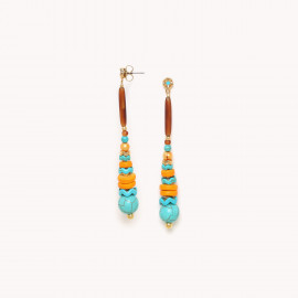 Long post earrings "Lhassa" - Nature Bijoux