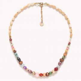Short fresh water pearl necklace "Monte Rosso" - Nature Bijoux