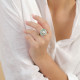 Bague ajustable anneau amazonite "Honolulu" - Nature Bijoux