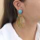 Post ring earrings "Dakota" - Nature Bijoux