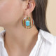 Round french hook earrings "Dakota" - Nature Bijoux
