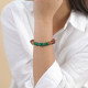 Green stretch bracelet "Euphoria" - Nature Bijoux