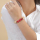 Red stretch bracelet "Euphoria" - Nature Bijoux