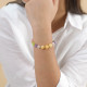 Yellow stretch bracelet "Euphoria" - Nature Bijoux