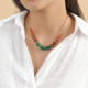 Short green necklace "Euphoria" - Nature Bijoux