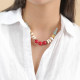 Red short necklace "Euphoria" - Nature Bijoux