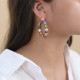 Boucles d'oreilles créoles perles d'eau douce "Monte Rosso" - Nature Bijoux