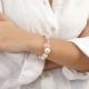 Bracelet extensible cristal de roche facetté "Pondichery" - Nature Bijoux