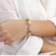 Multi material stretch bracelet "Monte Rosso" - Nature Bijoux