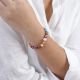 Bracelet ajustable perles d'eau douce "Monte Rosso" - Nature Bijoux