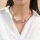 Multi material short necklace "Monte Rosso" - Nature Bijoux