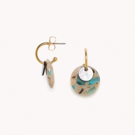 Small creoles earrings "Solenzara"