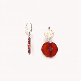 French hook earrings "Terra Cotta" - Nature Bijoux