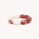 Cylinder beads stretch bracelet "Terra Cotta" - Nature Bijoux
