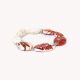 Flat beads stretch bracelet "Terra Cotta" - Nature Bijoux