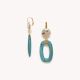 Blue french hook earrings "Solenzara" - Nature Bijoux