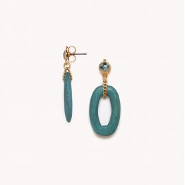 Blue post earrings "Solenzara" - Nature Bijoux