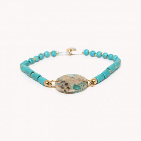 Blue stretch bracelet "Solenzara"