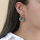 Boucles d'oreilles petites créoles "Solenzara" - Nature Bijoux
