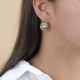 Round terrazzo french hook earrings "Solenzara" - Nature Bijoux