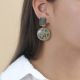 Black lip post earrings "Solenzara" - Nature Bijoux
