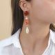 Long post earrings "Terra Cotta" - Nature Bijoux